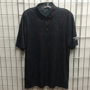 Galvin Green Men's Golf Short Sleeve T-shirt Large black with red design.